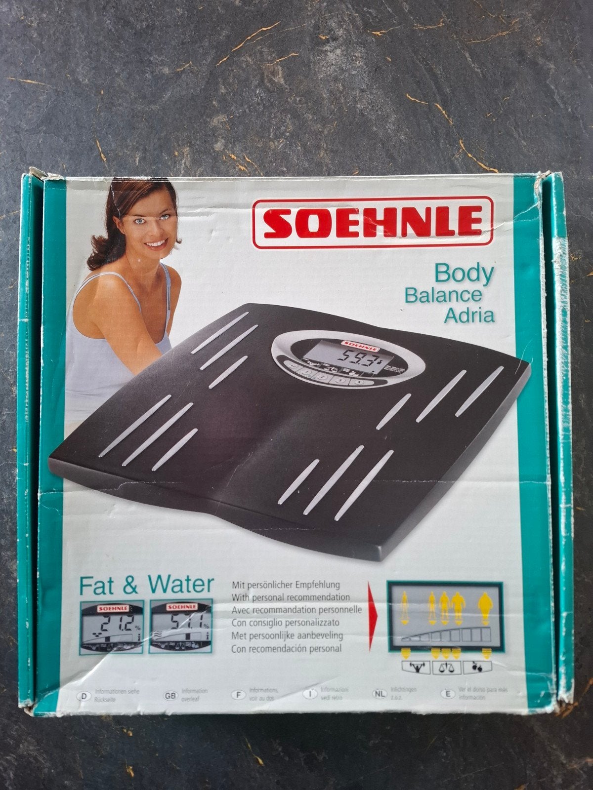 PERSONEN WEEGSCHAAL SOEHNLE body balance adria, Witgoed en Apparatuur, 1 tot 500 gram, 100 kg of meer, Ophalen of Verzenden, Zo goed als nieuw
