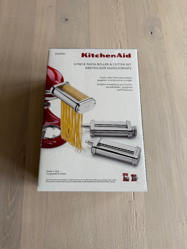 Kitchenaid 3-delige pastaroller en snijderset (5KSMPRA), 4 liter of meer, Nieuw, 3 snelheden of meer, Ophalen of Verzenden