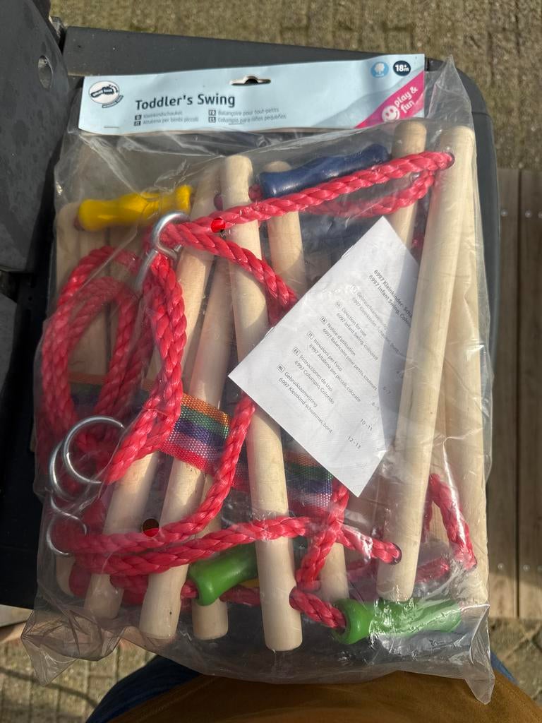 Nieuwe Peuterschommel - Small Foot Wooden Toys, Ophalen of Verzenden, Nieuw, Schommel