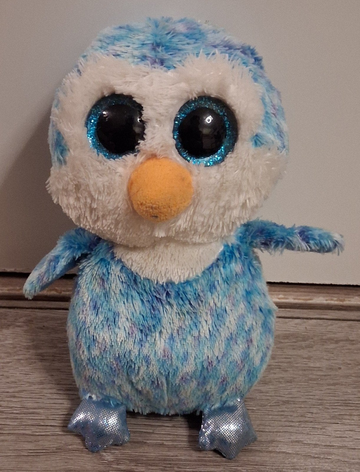 ty beanie boo pinguïn Ice Cube 16 cm, Pinguïn, Overige karakters, Blauw, Ophalen of Verzenden