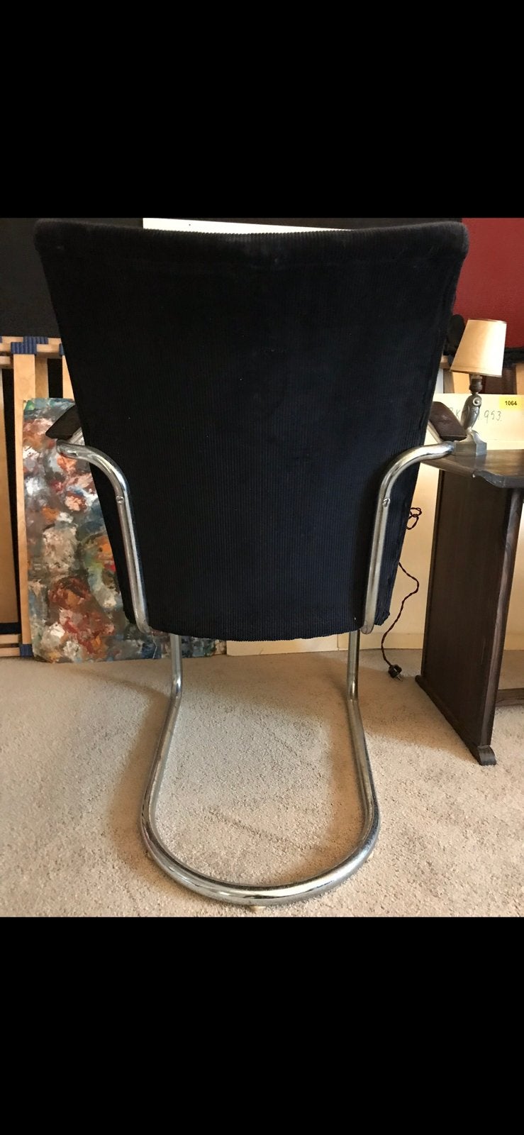 3  gebr Toon de Wit fauteuil teab buismeubel gispen, Ophalen, Zo goed als nieuw, Wit, Eén