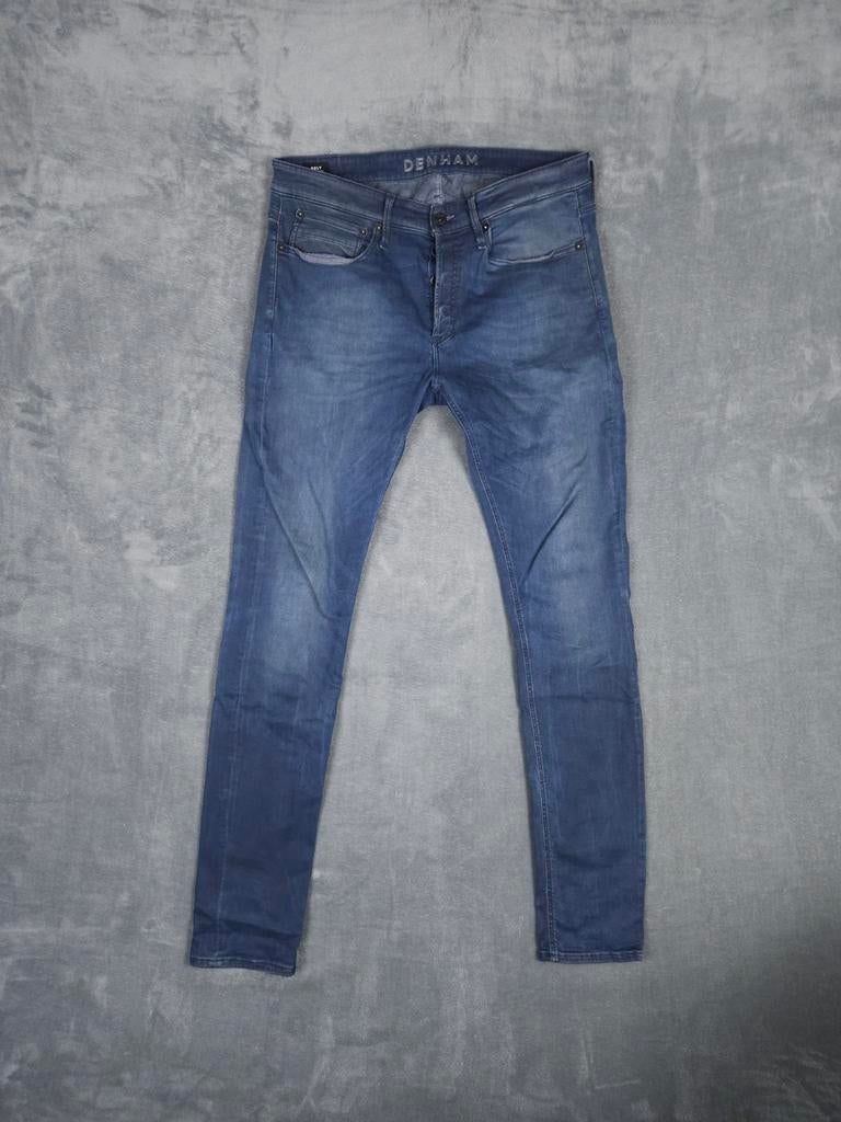 Denham Broek Bolt W36 L34 Skinny Fit Blauw Denim Jeans., W36 - W38 (confectie 52/54), Blauw, ., Ophalen of Verzenden
