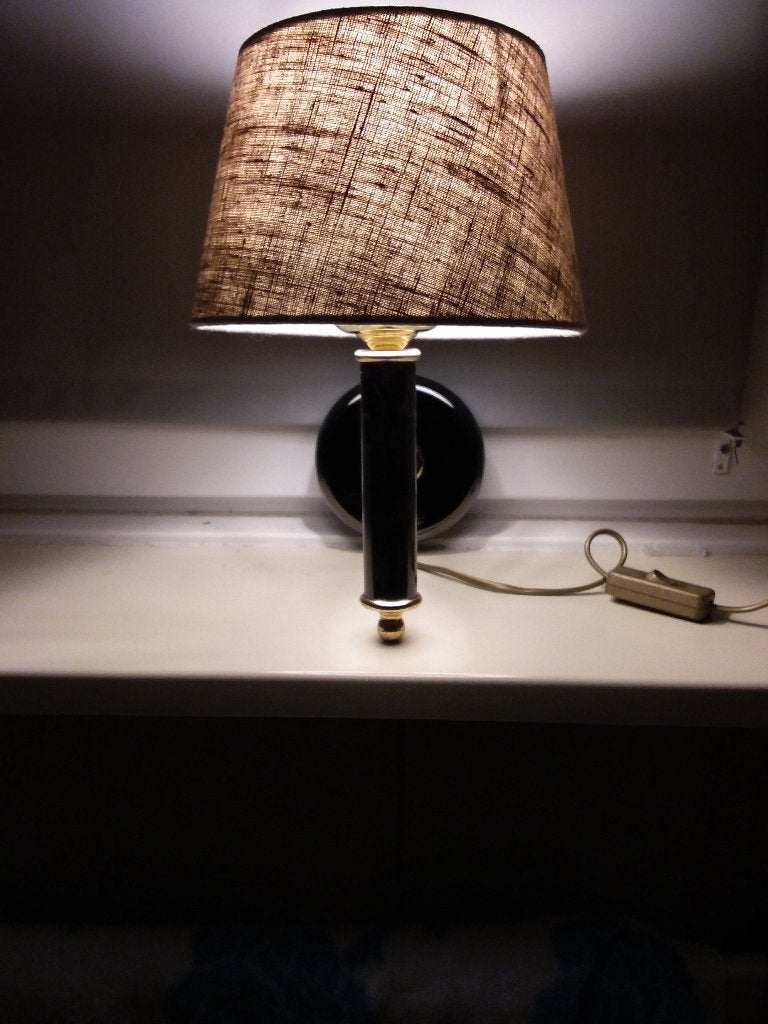 WANDSCHEMERLAMP KLASSIEK., Ophalen, Gebruikt, Meerkleurig, E27 (groot)