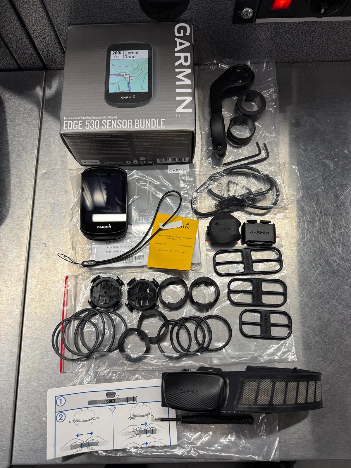 Garmin Edge 530 sensor bundle, Fietsen en Brommers, Fietsaccessoires | Fietscomputers, Ophalen of Verzenden, Draadloos, Zo goed als nieuw