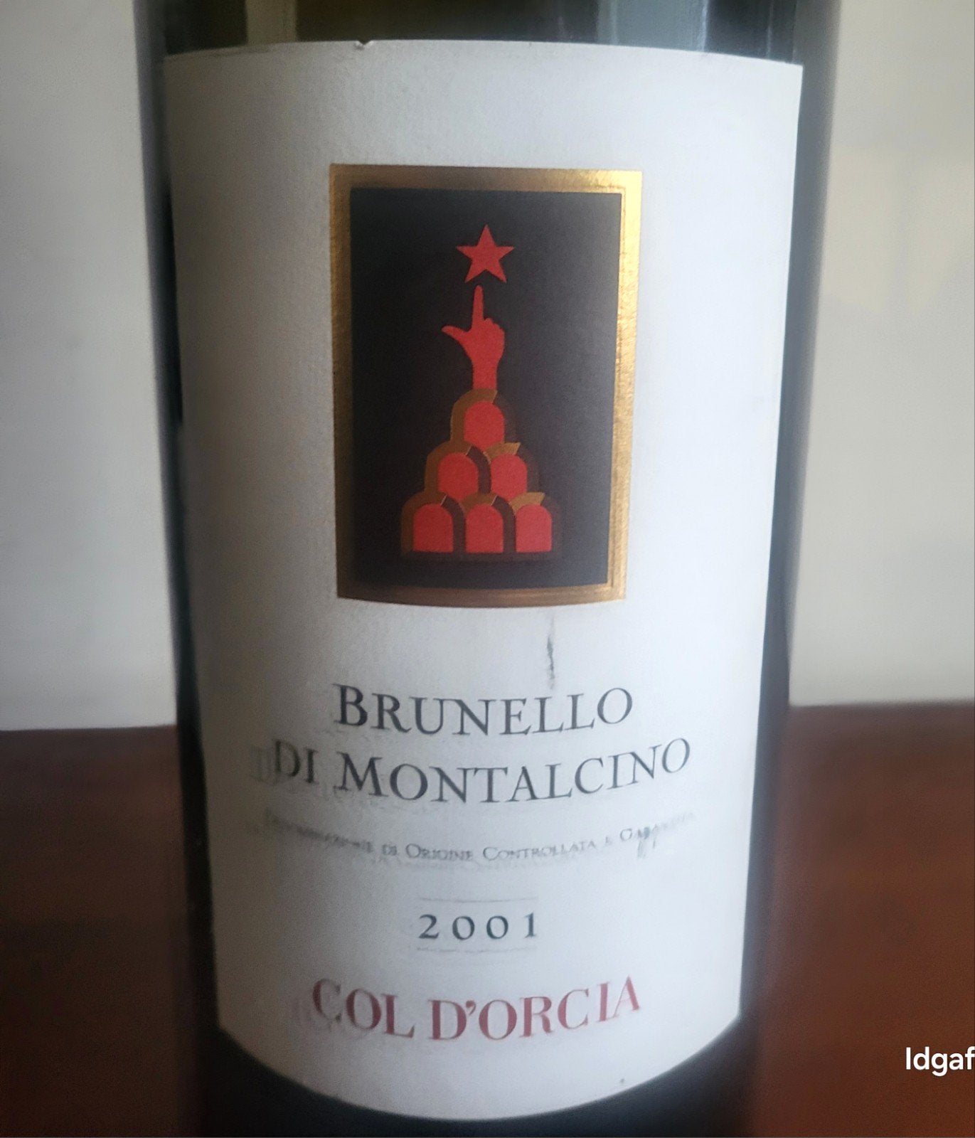 Brunello di Montalcino Col d'Orcia 2001 Zeldzame Fles (dummy, Verzamelen, Ophalen, Gebruikt, Italië, Rode wijn