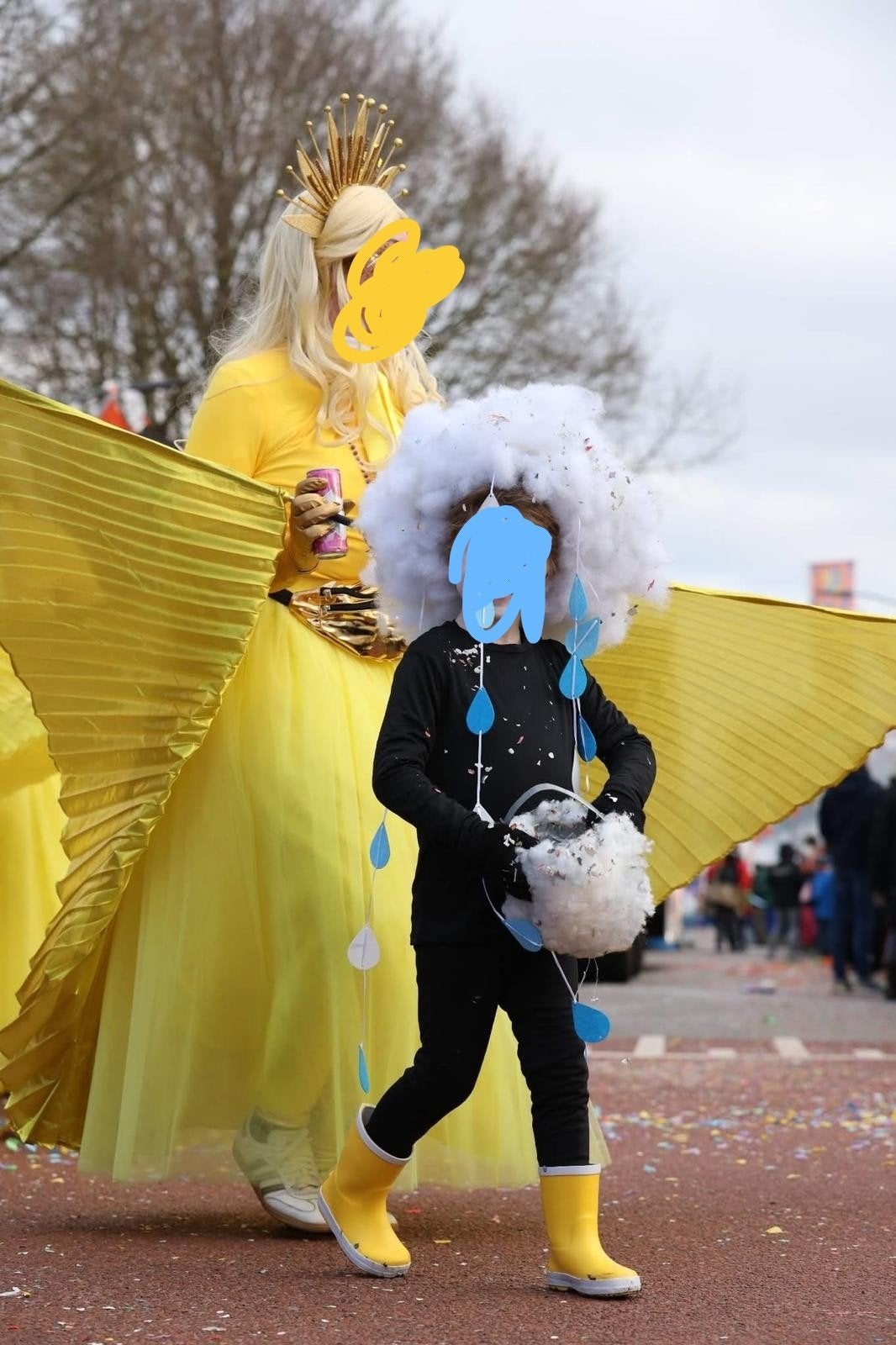 Regenboog en Wolken Thema Carnaval kind feestje, Ophalen, Jongen of Meisje