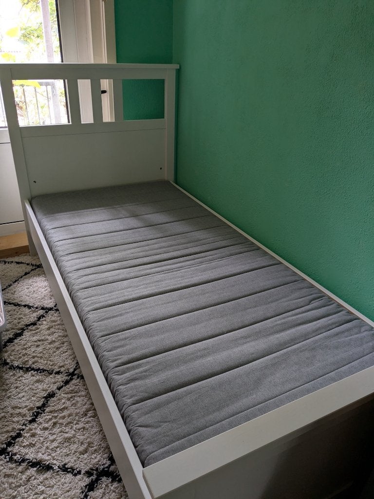 HEMNES bed (eenpersoons), 85 tot 100 cm, Zo goed als nieuw, 180 cm of meer, Ophalen