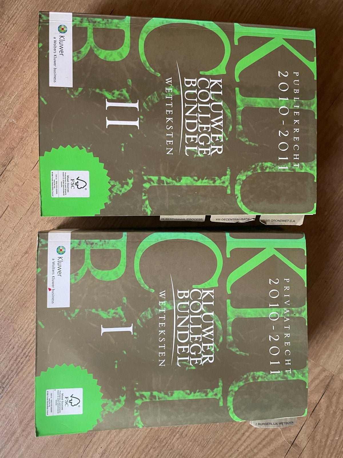 Kluwer College Bundel Wetsteksten 2010-2011 (Deel I & II), Ophalen, Gamma, Gelezen, HBO