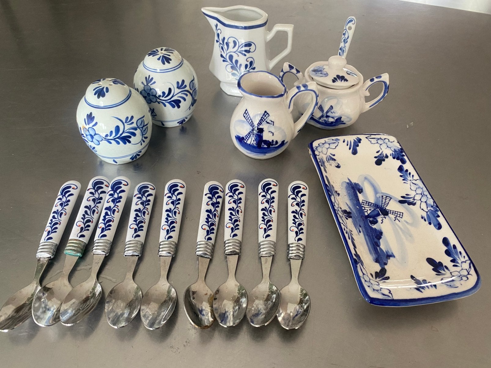 Verzameling delfs blauw, Ophalen of Verzenden, Gebruikt, Overige stijlen, Overige typen