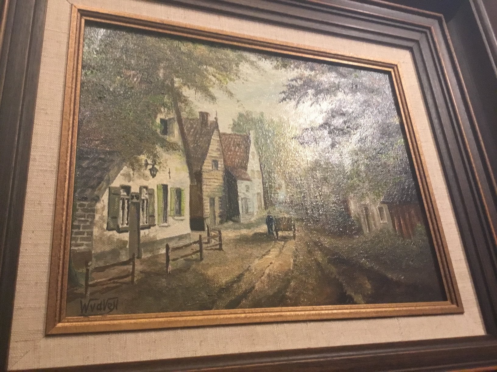 Leuk schilderij tekoop met wel beschadegingen, Ophalen