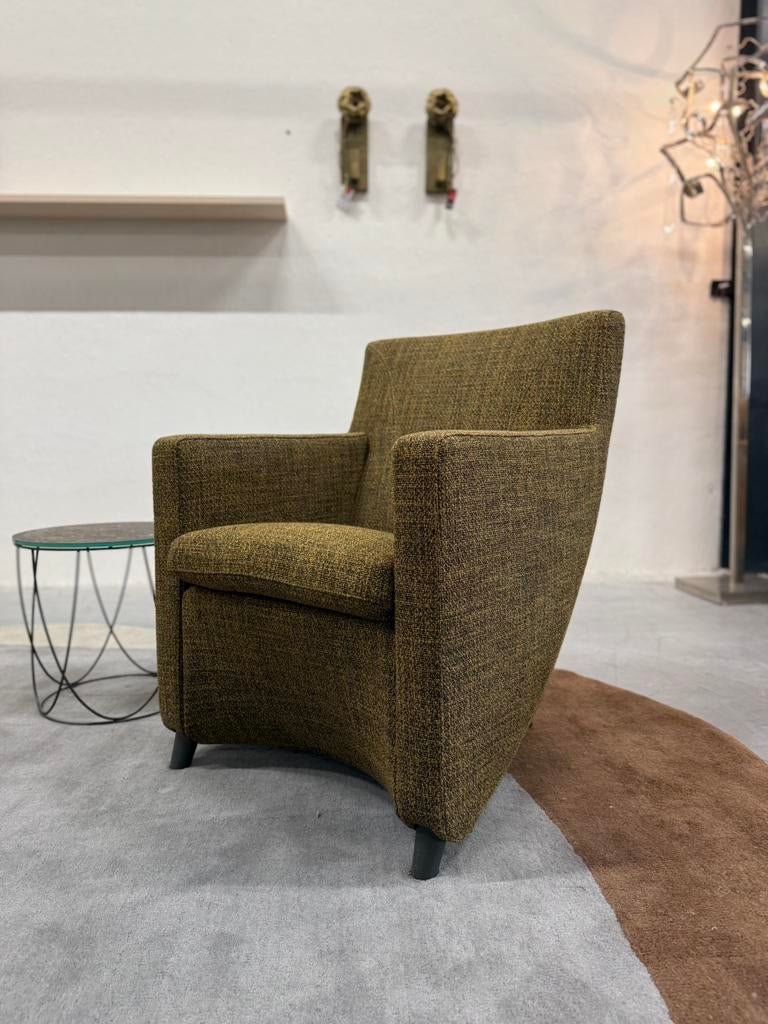 Nieuw Leolux Dolcinea Fauteuil Migo Stof Design stoel, Nieuw, 75 tot 100 cm, Ophalen of Verzenden, Stof