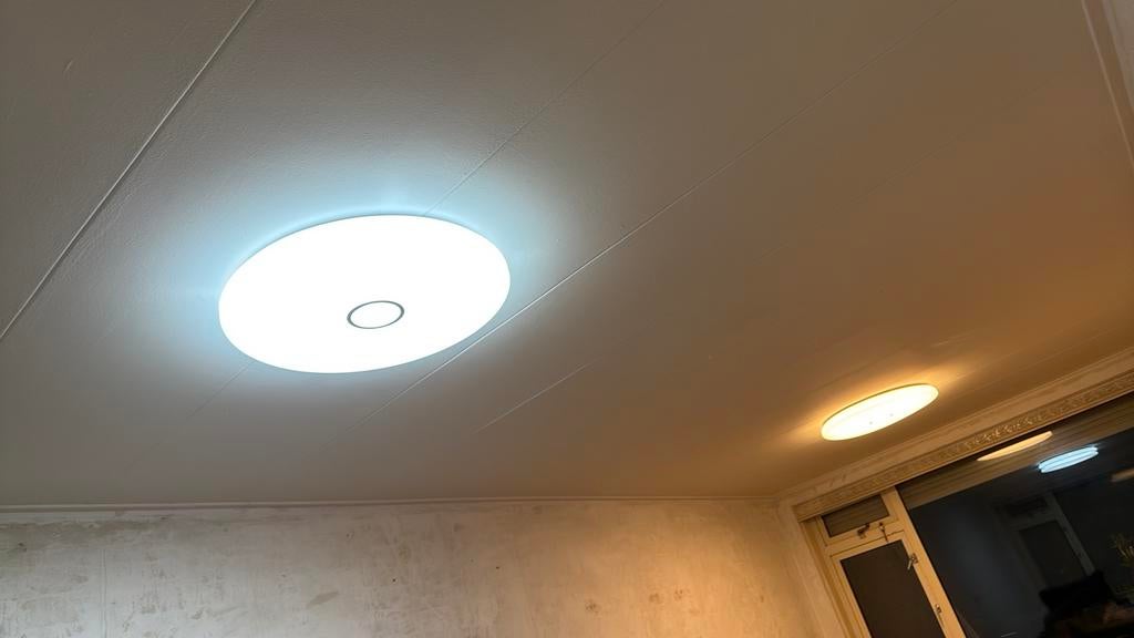 Plafond lampen met led en afstandsbediening, Ophalen of Verzenden, Zo goed als nieuw, Minder dan 50 cm