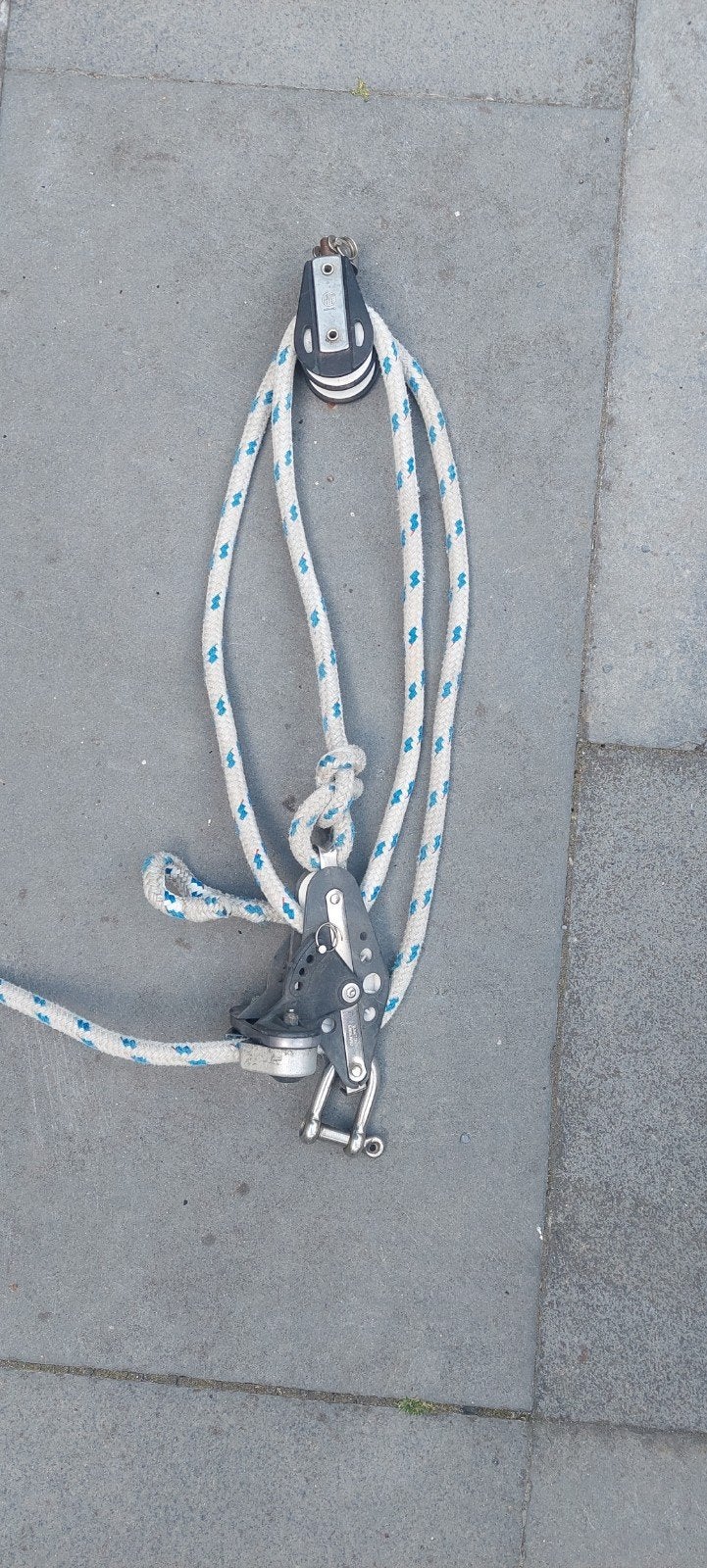 Barton Grootschoot + HYE 2 schijfsblok voor zeilboot, Ophalen of Verzenden, Gebruikt, Lijn of Blok