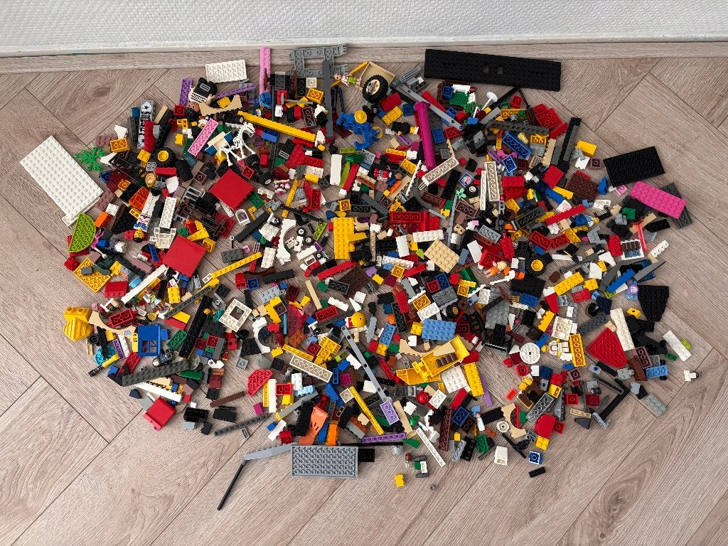 Collectie lego in diverse formaten en kleuren, 1,7 kilo., Ophalen of Verzenden, Zo goed als nieuw, Lego
