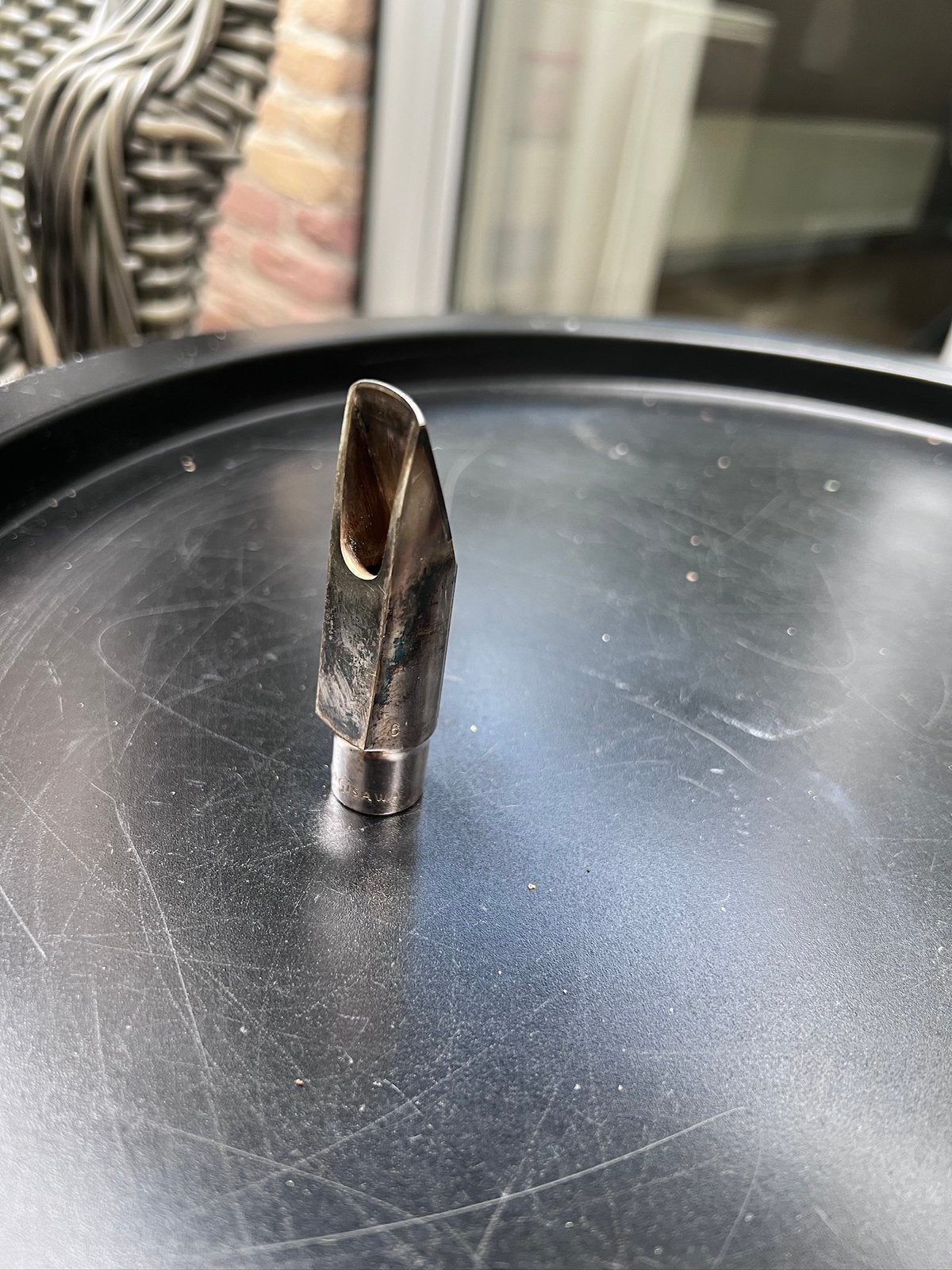 Yanagisawa metalen sopraansaxofoon mondstuk 6, Ophalen of Verzenden, Zo goed als nieuw, Sopraan