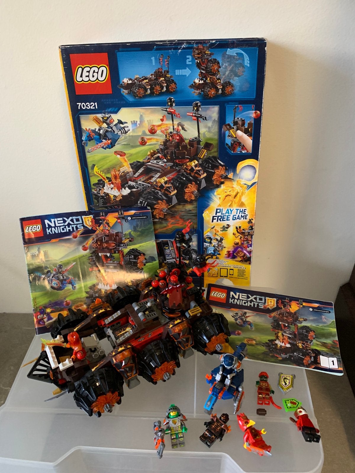 Lego 70313/70321 - NEXO KNIGHTS - zgan, Ophalen of Verzenden, Zo goed als nieuw