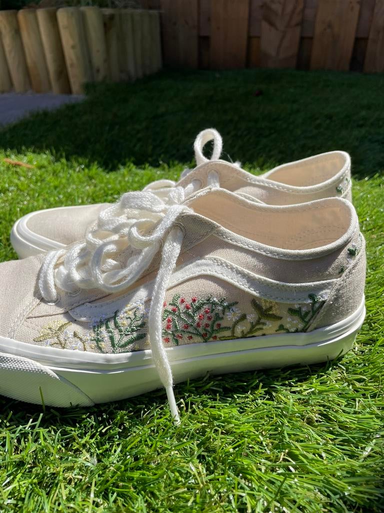 Vans Theory Oatmeal maat 38.5, Kleding | Dames, Overige kleuren, Ophalen of Verzenden, Sneakers of Gympen, Zo goed als nieuw