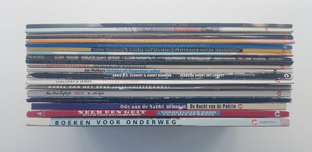 20 Luisterboeken voor €25 | In 1 koop | Volwassenen, Boeken, Ophalen of Verzenden, Cd, Volwassene
