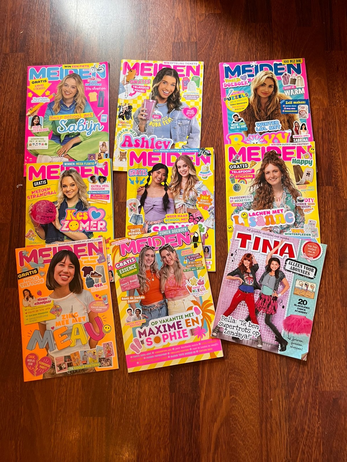 8x meiden nagazine en ern tina, Ophalen of Verzenden, Zo goed als nieuw, Overige typen