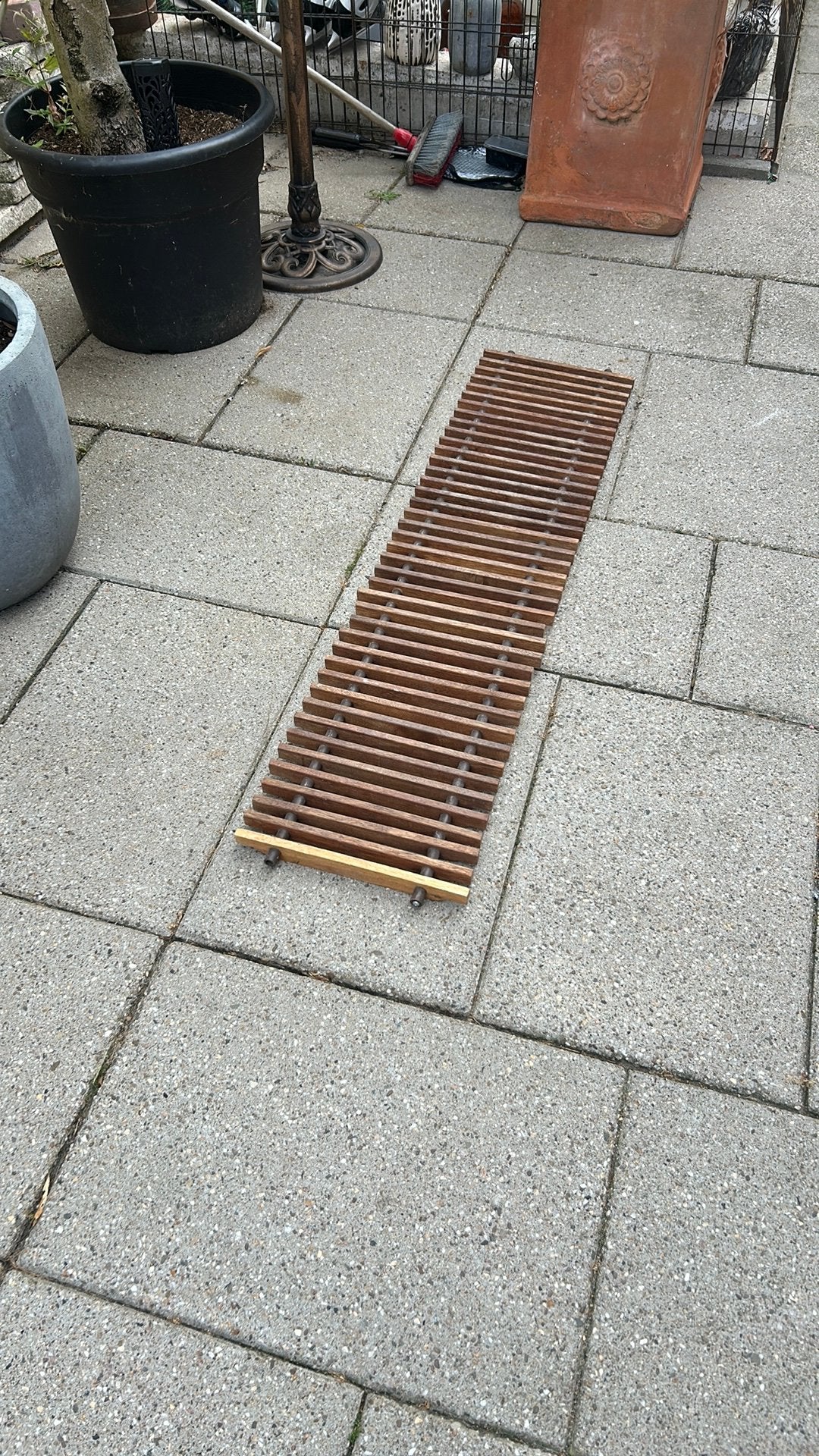 convectorputrooster hardhout 133,5x32 cm, Ophalen of Verzenden, Zo goed als nieuw, Minder dan 60 cm