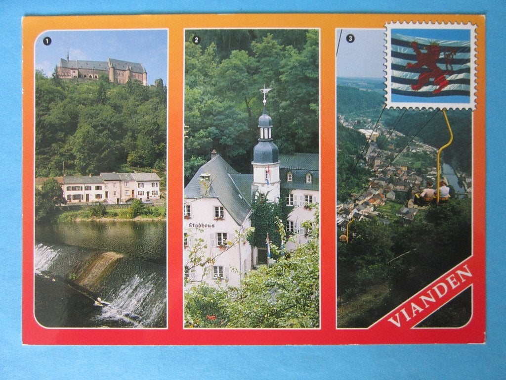 Ansichtkaart: Luxemburg, Groeten uit..., Ophalen of Verzenden, 1980 tot heden, Gelopen, België en Luxemburg
