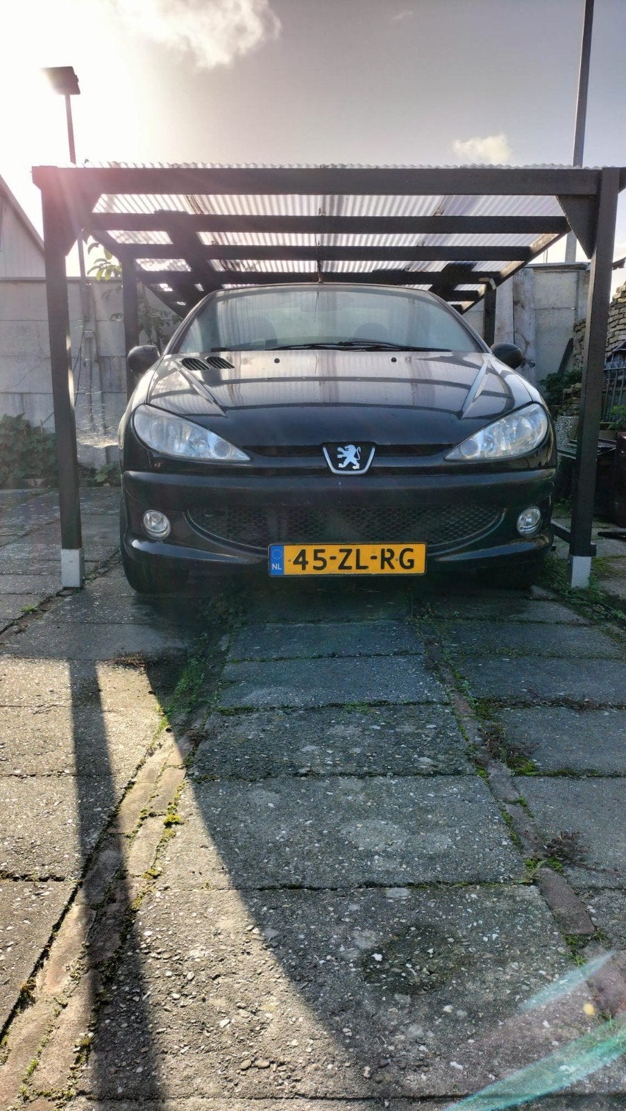 Peugeot 206 cabrio, Auto's, Zwart, Zwart, Particulier, Te koop