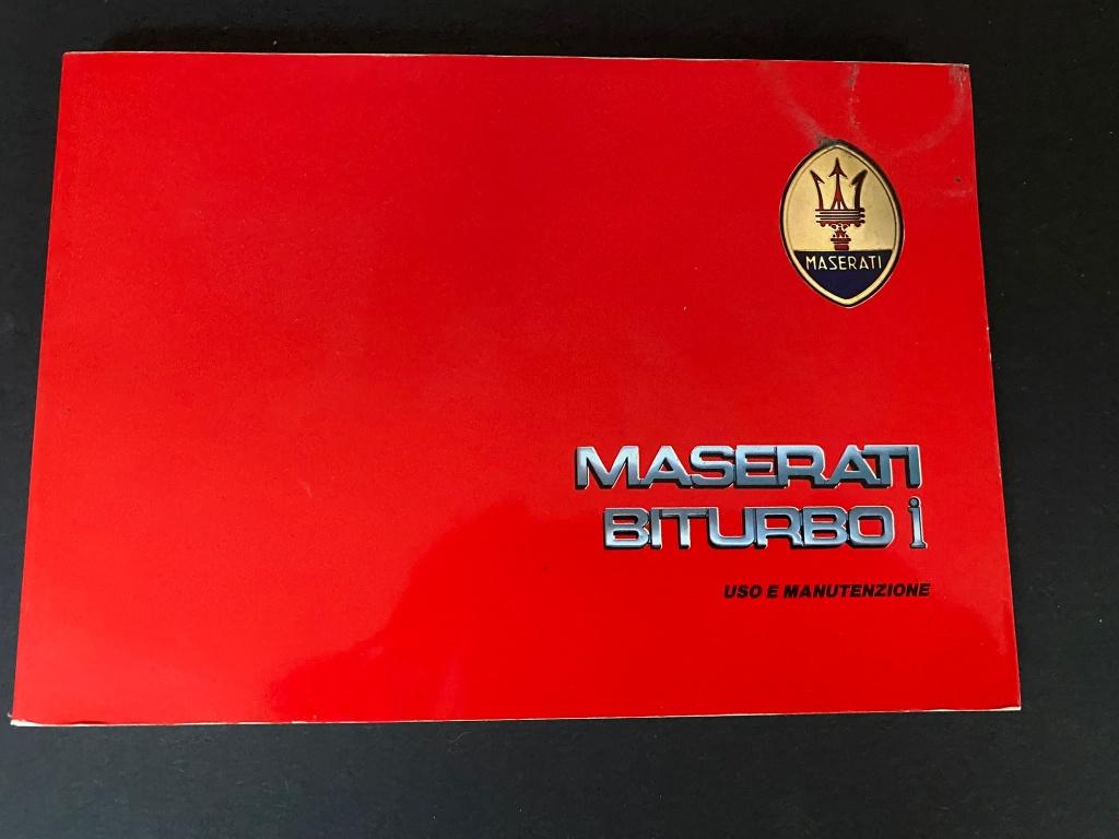 Maserati Biturbo i - Instructieboekje uit 1986, Boeken, Gelezen, Maserati, Ophalen of Verzenden, Overige merken