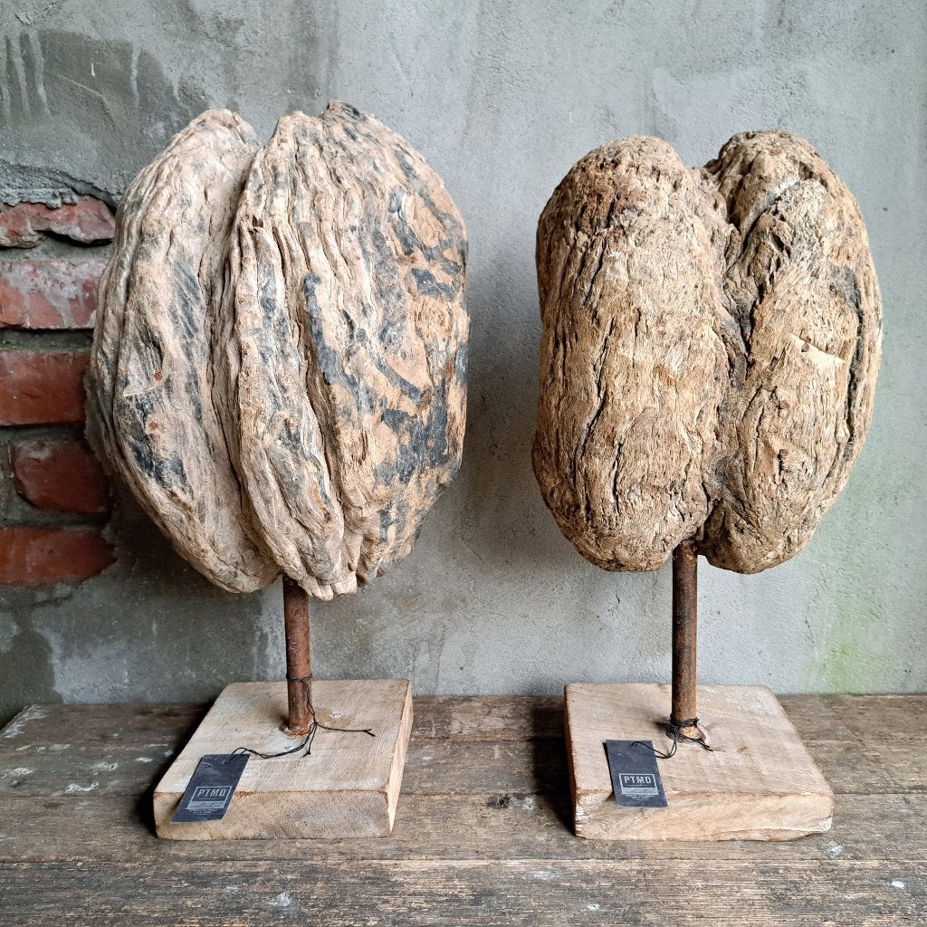 1x PTMD landelijk sober stoer houten ornament op voet Etage3, .., ., Nieuw, Ophalen of Verzenden