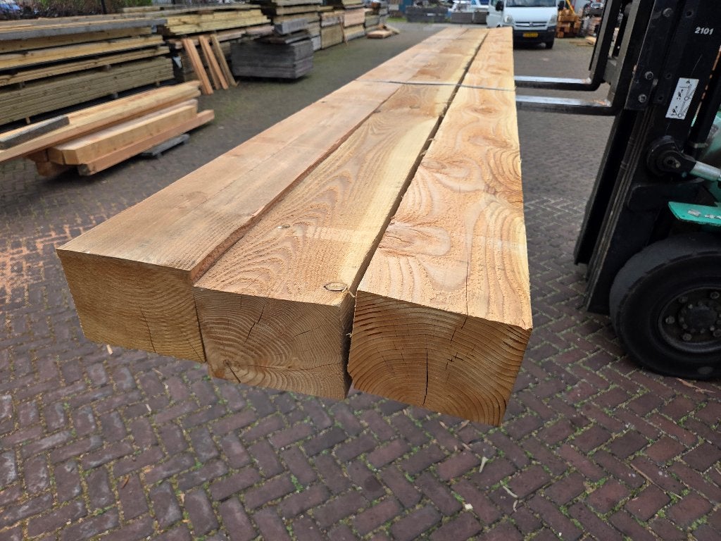 3 Douglas balken /palen 15x20 cm 5.00 meter lang - nr: TB57, Ophalen, Nieuw, 250 cm of meer, Palen