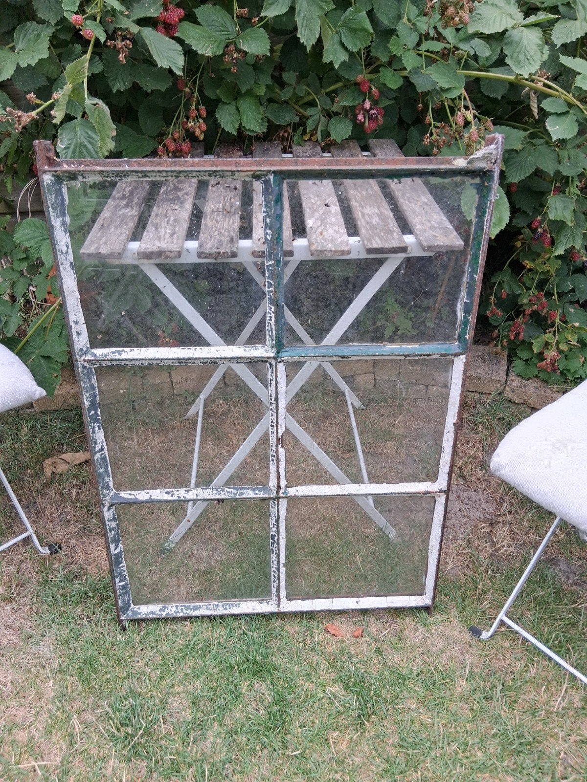 Oud brocante stalraam 85x60cm - Tuindecoratie, Tuin en Terras, Ophalen, Gebruikt