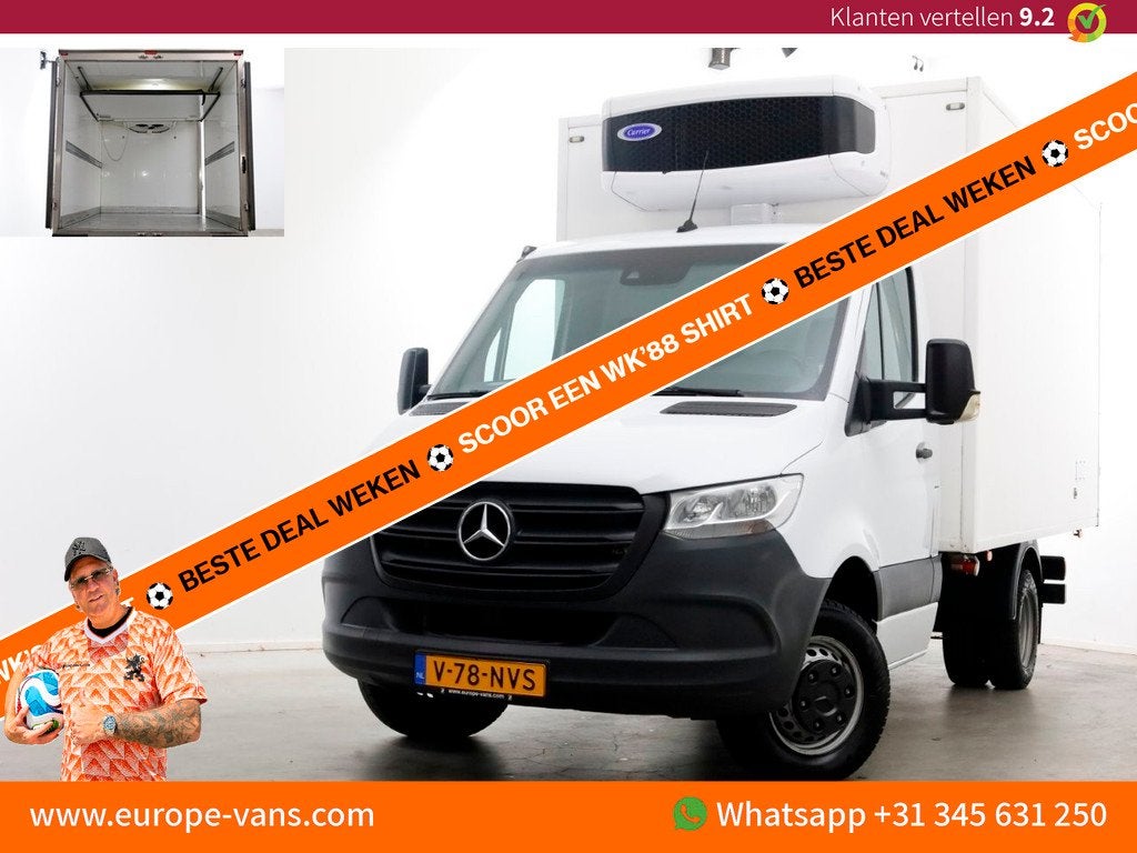 Mercedes-Benz Sprinter 515 CDI 150pk RWD L2 Koelwagen 12V+23, Auto's, Achterwielaandrijving, Gebruikt, Euro 6, 4 cilinders