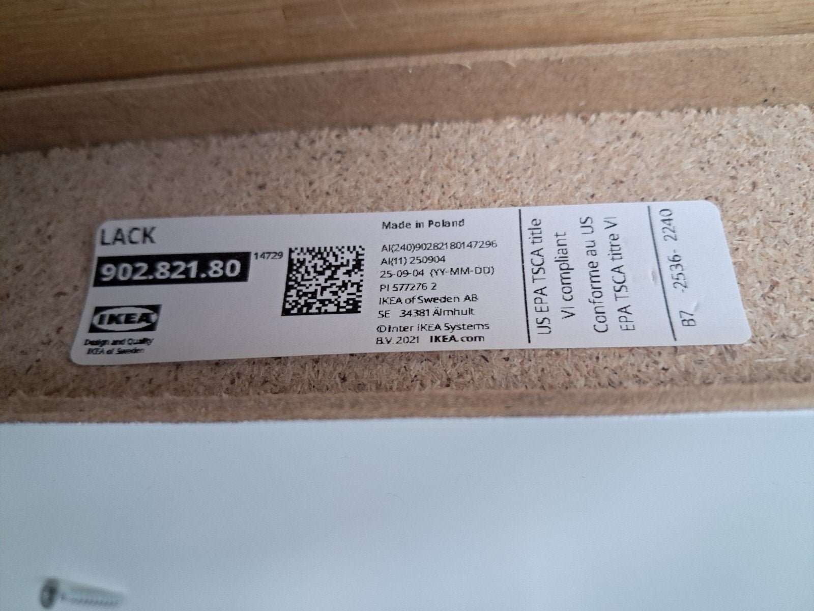 Ikea Lack Wandplank wit 110 x 26 cm, Doe-het-zelf en Verbouw, Plinten en Afwerking, Ophalen, 100 tot 150 cm, Overige typen, Zo goed als nieuw