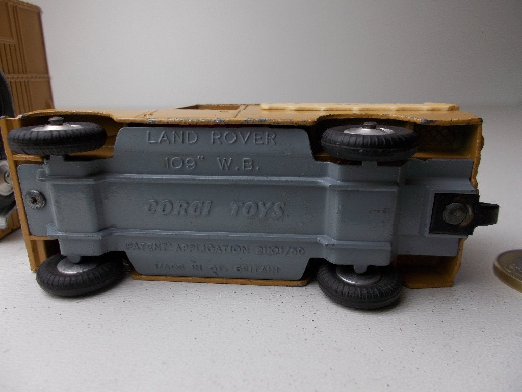 1958 Corgi Toys GIFTSET 2. LAND ROVER + RICE PONY TRAILER, Ophalen of Verzenden, Zo goed als nieuw, Auto, Corgi