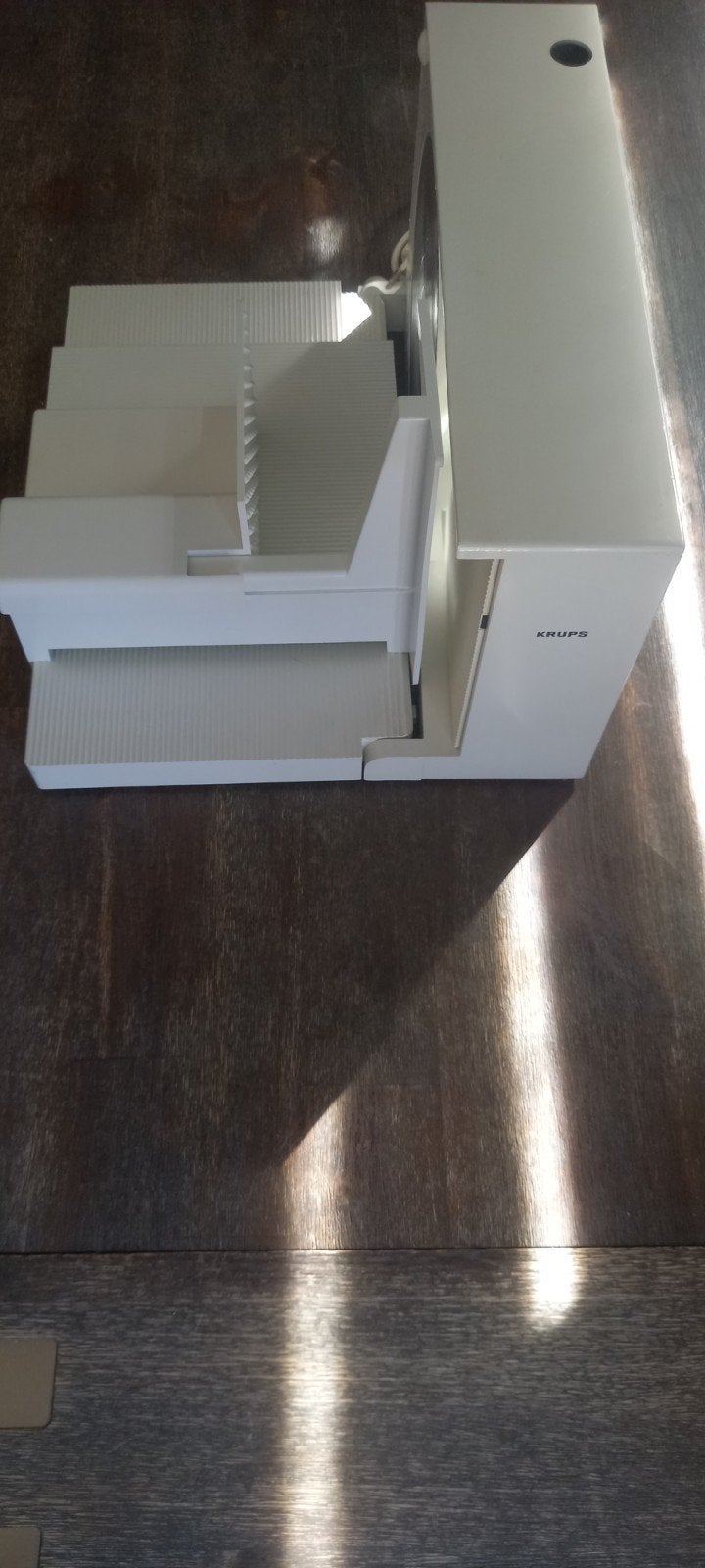 Krups Universal brood Snijmachine - Wit, Gebruikt, Kunststof, Ophalen of Verzenden, Snijmachine
