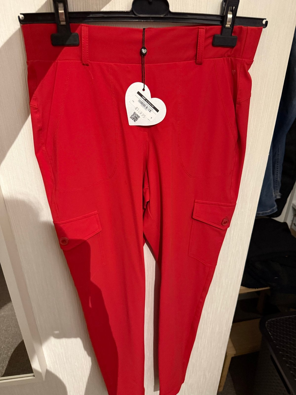 Nieuw Helena Hart Rode Travelstof Broek Maat S, Ophalen of Verzenden, Nieuw, Maat 36 (S), Rood