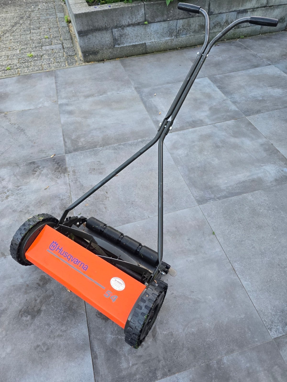 Husqvarna 54 Handgrasmaaier - Zo goed als nieuw, Tuin en Terras, Handgrasmaaier, Ophalen of Verzenden, Zo goed als nieuw, 30 t/m 39 cm