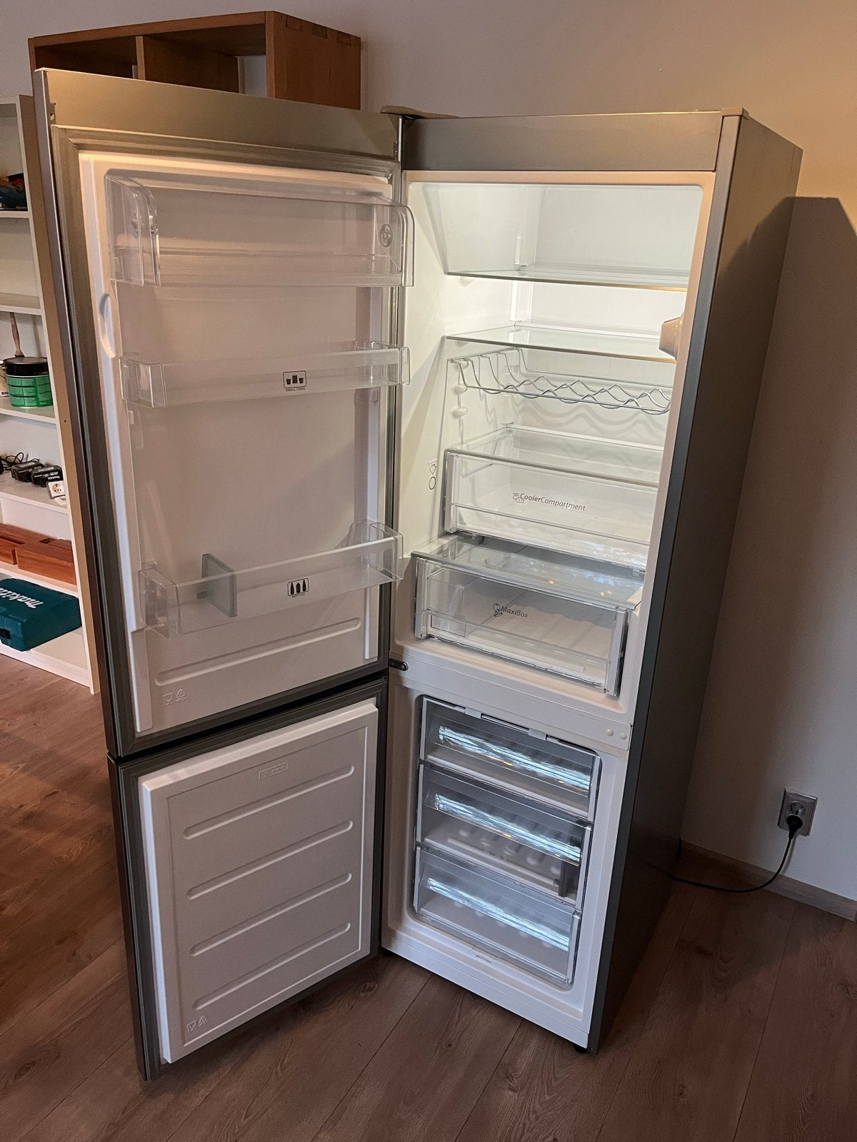 Whirlpool BSF 8152 OX Koel-vriescombinatie, Witgoed en Apparatuur, Koelkasten en IJskasten, Ophalen, Gebruikt, 200 liter of meer
