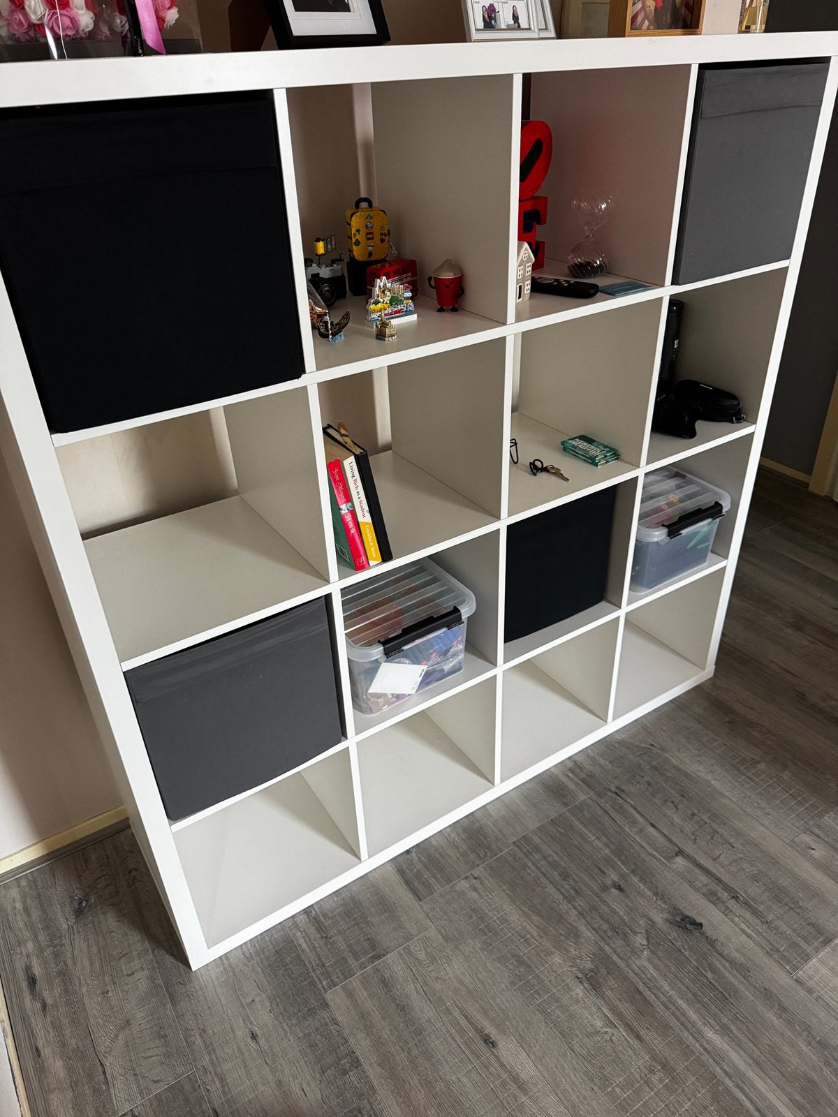 IKEA KALLAX 4x4 Shelving Unit, Ophalen, Zo goed als nieuw, Minder dan 150 cm, Minder dan 100 cm