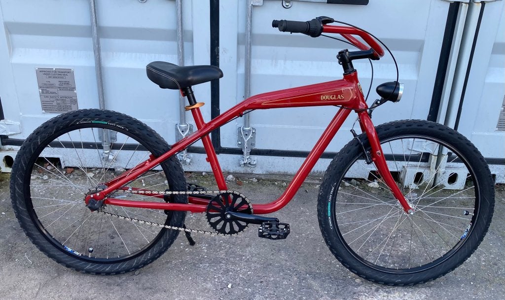 Mooie Rode Hawk Douglas Cruiser, Fietsen en Brommers, Terugtraprem, Cruiser, Aluminium, Ophalen of Verzenden