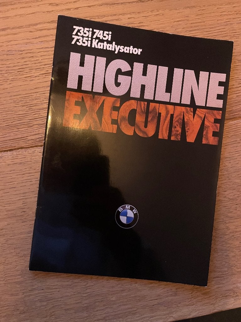 Folder BMW e23 735i 745i, Ophalen of Verzenden, Zo goed als nieuw, BMW