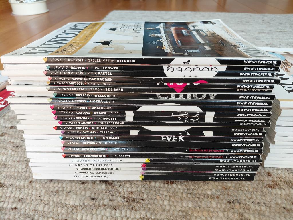 tijdschriften (happinez, vt-wonen, buitenleven,seasons ea), Verzamelen, Tijdschriften, Kranten en Knipsels, Ophalen, 1980 tot heden