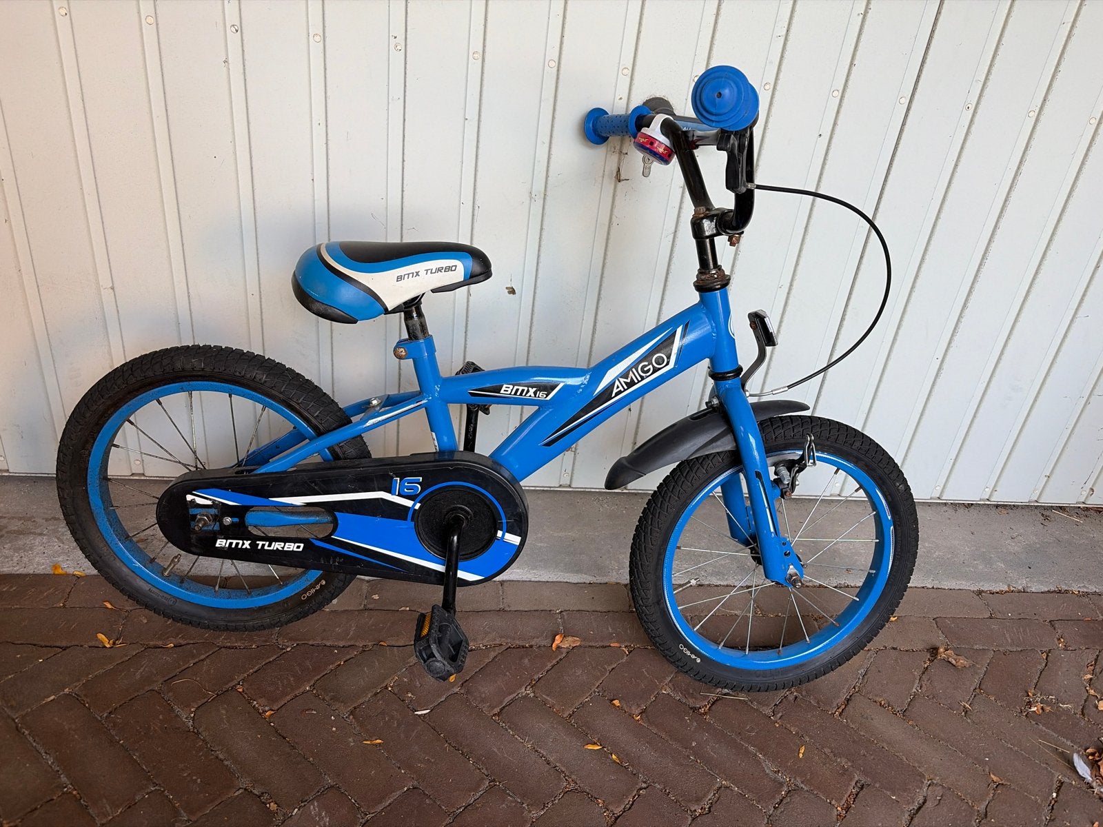 Amigo BMX Turbo 16 inch - Blauw, Ophalen, Staal, Velgrem, 16 tot 20 inch
