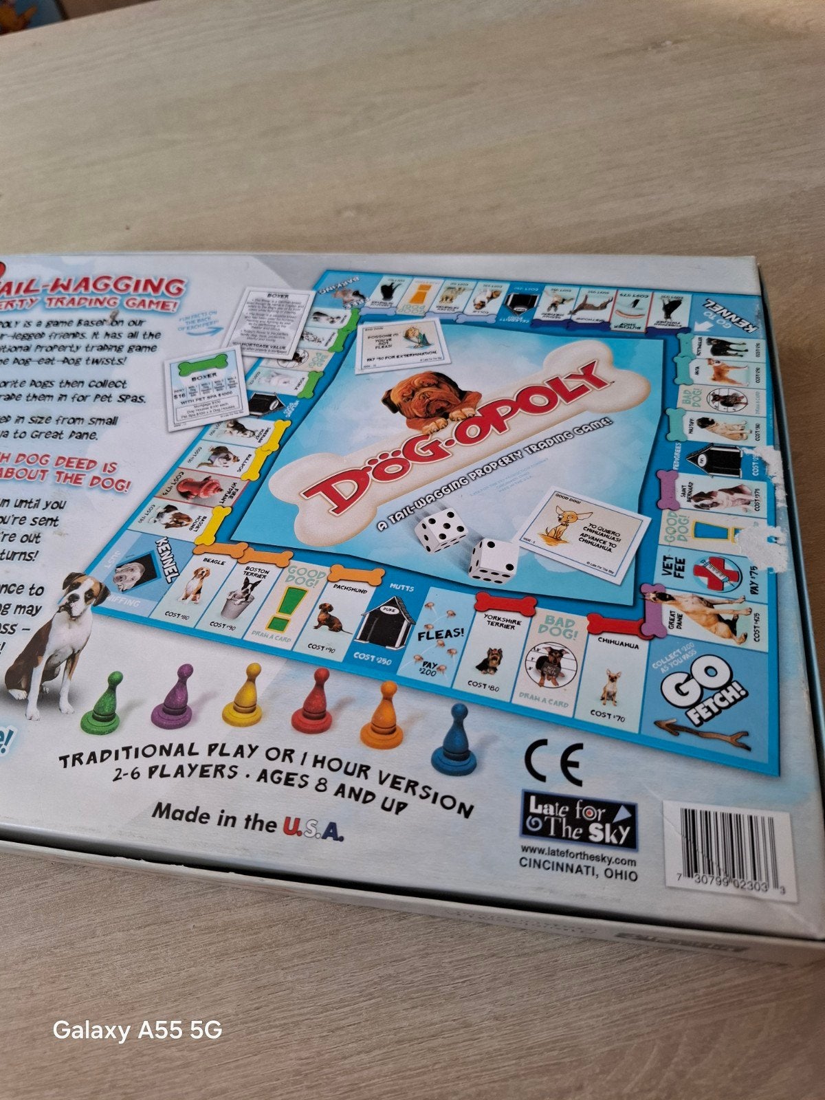 DOG-OPOLY Bordspel - Honden Monopoly, Zo goed als nieuw, Late for the Sky, Vijf spelers of meer, CINCINNATI, OHIO