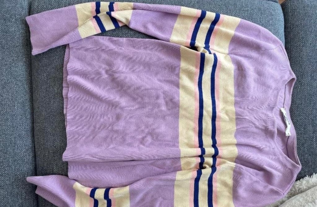 Truitje lila Sweewë Paris in maat S, Kinderen en Baby's, Kinderkleding | Maat 170, Ophalen, Zo goed als nieuw, Meisje, Trui of Vest