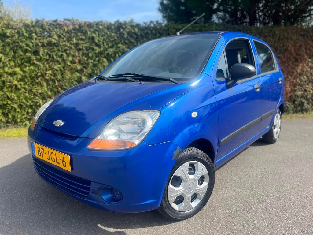Chevrolet Matiz 0.8 Spirit AIRCO NIEUWE-APK 112 DKM NAP !, Auto's, Voorwielaandrijving, Stof, Gebruikt, Blauw