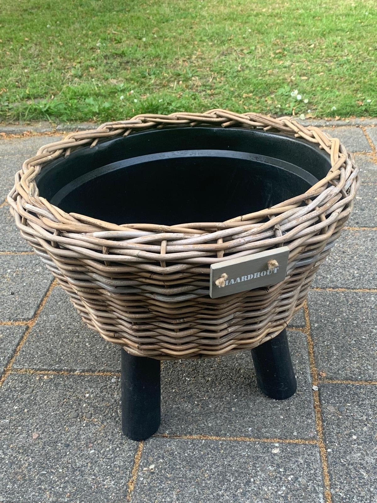Haardhout mand, Tuin en Terras, Haardhout, Minder dan 3 m³, Ophalen