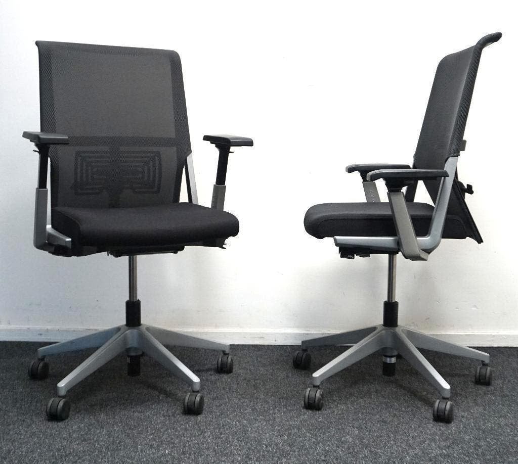 Haworth Comforto 59 Bureaustoelen | Zwart / Grijs, Gebruikt, -, Zwart, -