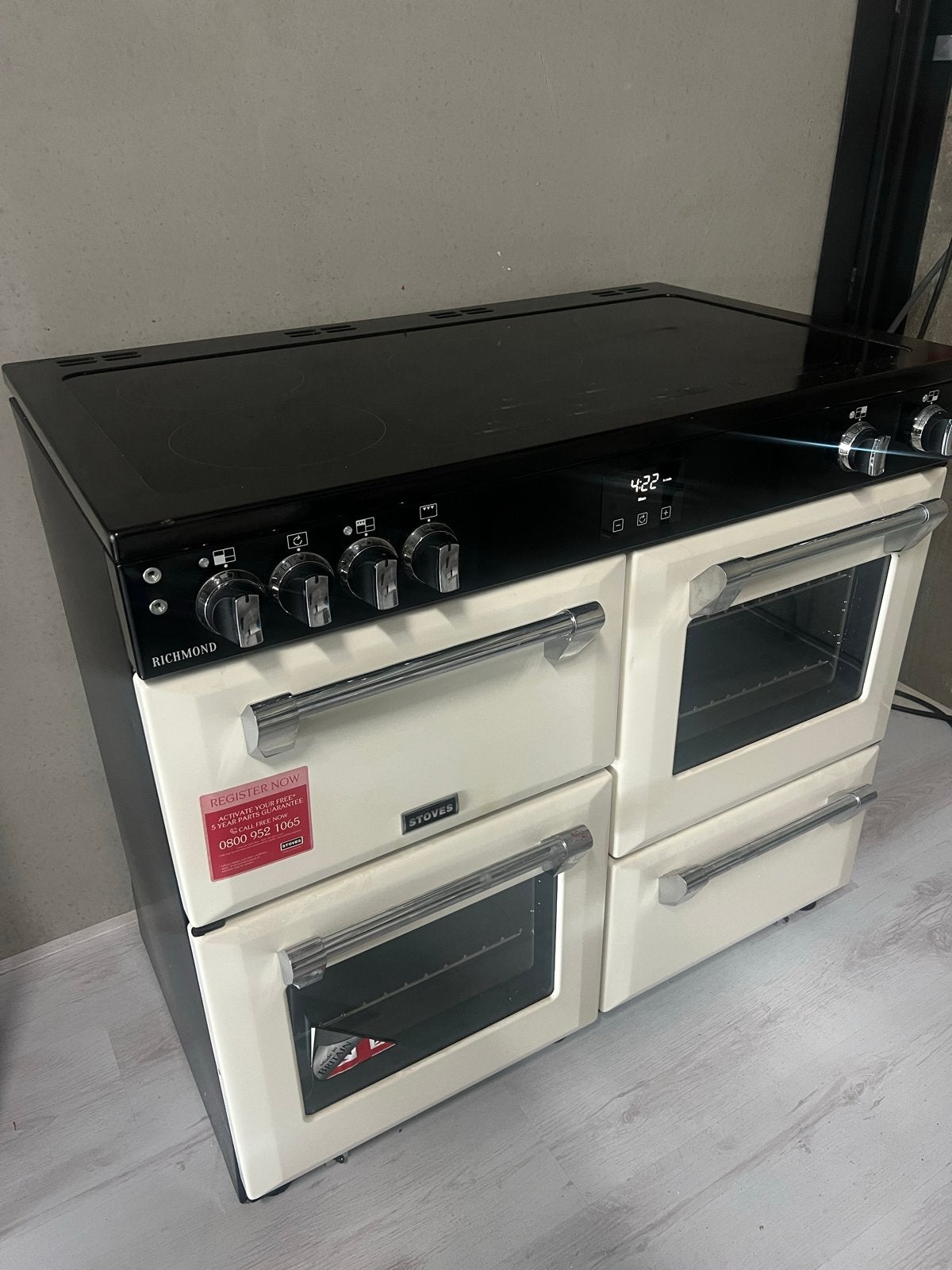 Stoves Richmond Fornuis - Zo goed als nieuw, Ophalen, 60 cm of meer, Zo goed als nieuw, Inductie