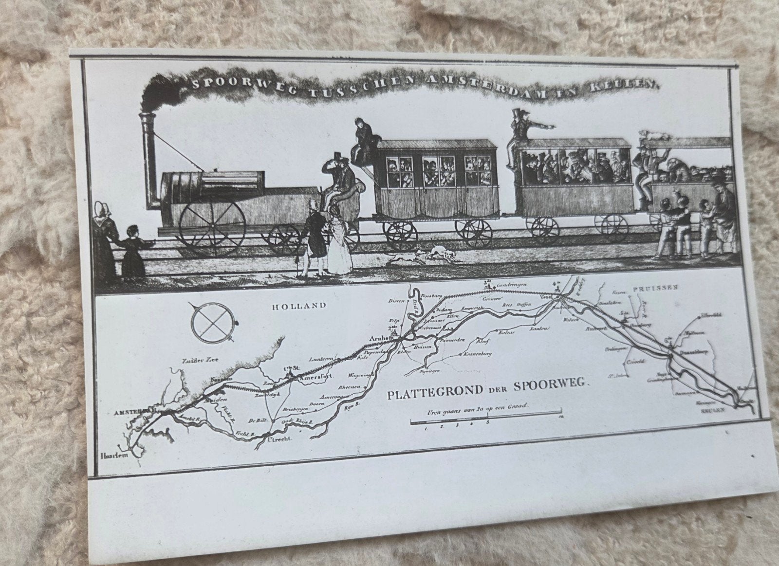 Spoorwegmuseum Utrecht - Spoorweg Amsterdam-Keulen (1832), Verzamelen, Verzenden, Ongelopen, Voertuig