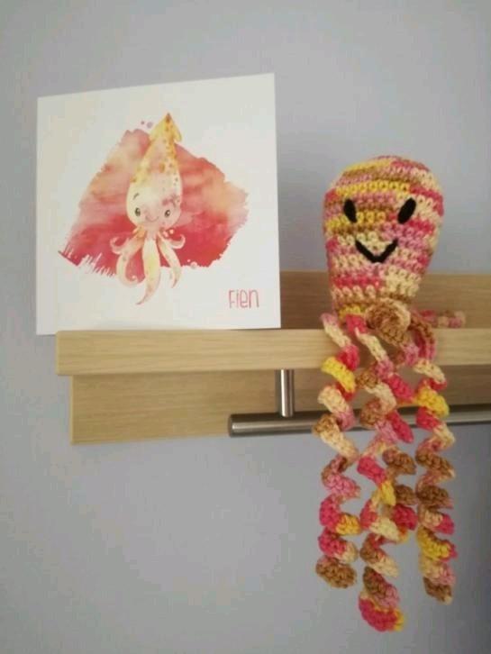 Gehaakte octopus, Kinderen en Baby's, Kraamcadeaus en Geboorteborden, Ophalen of Verzenden, Nieuw